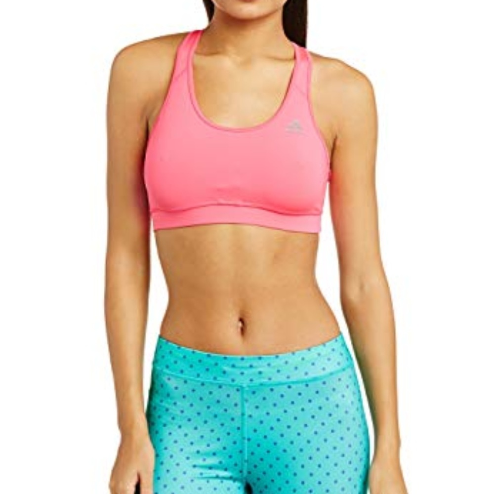 Adidas Techfit Pink Womens Sports Bra